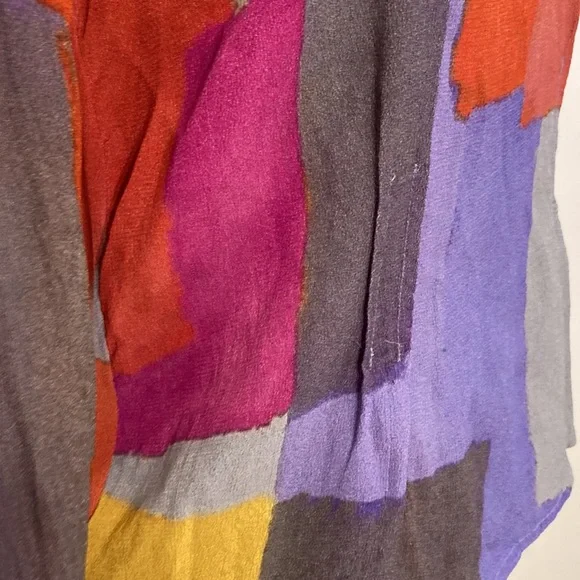 Conditions apply anthro blouse watercolor xsmall - Picture 4 of 16